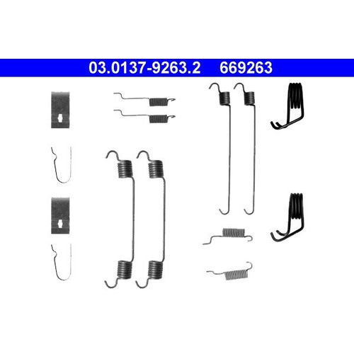 ZUBEHÖRSATZ HANDBREMSE ATE 03.0137-9263.2 HINTEN FÜR MAZDA 323 F 6 BJ