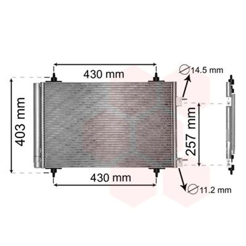 KONDENSATOR VAN WEZEL 09005230 FÜR CITROËN C4 I LC