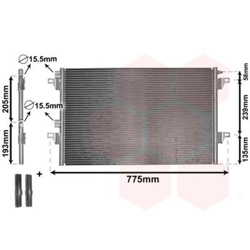 KONDENSATOR KLIMAANLAGE VAN WEZEL 43005382 FÜR RENAULT ESPACE IV JK0/1