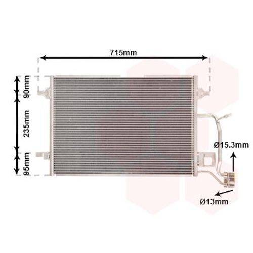 KONDENSATOR VAN WEZEL 03005173 FÜR VW PASSAT