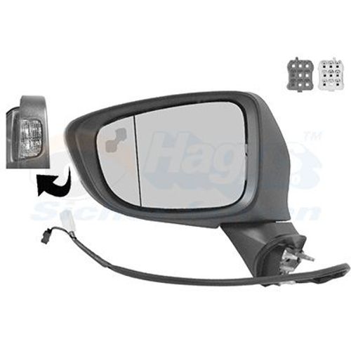 AUßENSPIEGEL VAN WEZEL 2766827 - LINKS FÜR MAZDA 6 KOMBI GJ GL