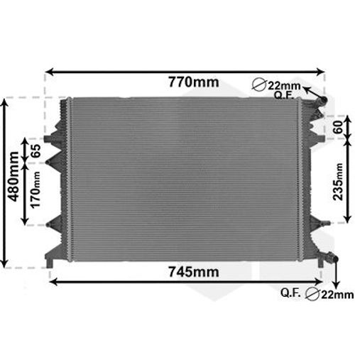 MOTORKÜHLER VAN WEZEL 58012714 FÜR VW CADDY IV