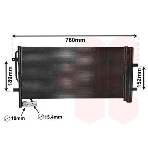 KONDENSATOR KLIMAANLAGE VAN WEZEL 03005382 FÜR AUDI Q3 8UB 8UG