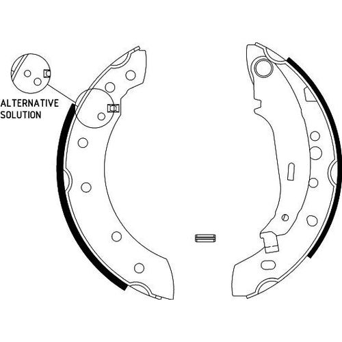 BREMSBACKENSATZ HELLA PAGID 8DB 355 002-771 HINTERACHSE FÜR PEUGEOT 206 SW 2E K