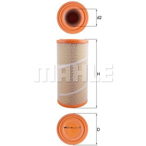 LUFTFILTER MAHLE LX 1142 FÜR IVECO DAILY IV