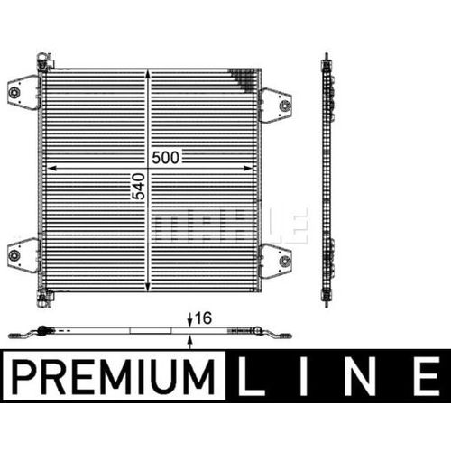 KONDENSATOR MAHLE AC 121 000P