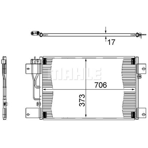 KONDENSATOR MAHLE AC 533 000S