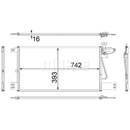 KONDENSATOR MAHLE AC 555 000S