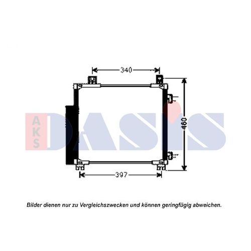 KONDENSATOR KLIMAANLAGE AKS DASIS 212083N FÜR TOYOTA IQ J1