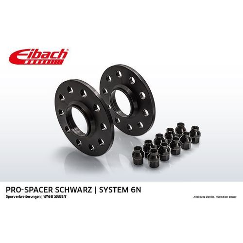 EIBACH SPURVERBREITERUNGEN PRO-SPACER 18MM ELOXIERT-SCHWARZ S90-6-09-003-N-B