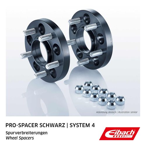 EIBACH SPURVERBREITERUNGEN PRO-SPACER SCHWARZ S90-4-45-004-B