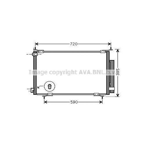 KLIMAKONDENSATOR AVA QUALITY COOLING HD5201D FÜR HONDA CR-V 2 RD