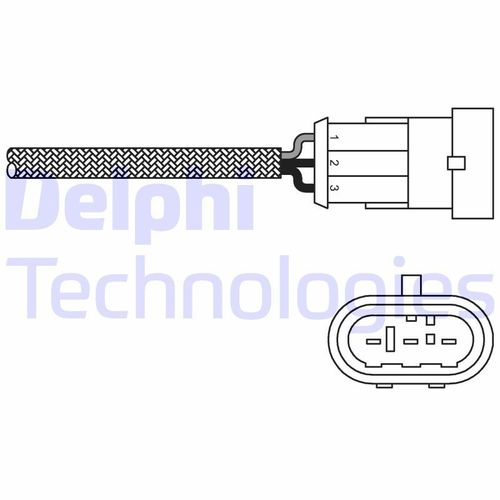 LAMBDASONDE DELPHI ES10971-12B1 FÜR RENAULT CLIO 2 BB CB