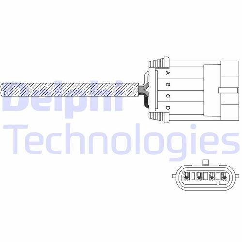 LAMBDASONDE DELPHI ES11061-12B1 FÜR BMW Z3 E36