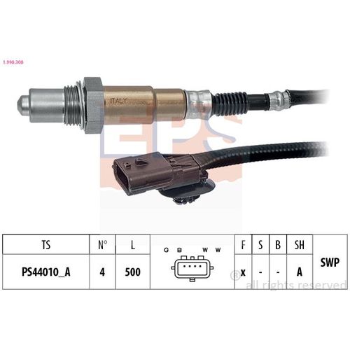 LAMBDASONDE EPS 1.998.308 FÜR RENAULT FLUENCE L30