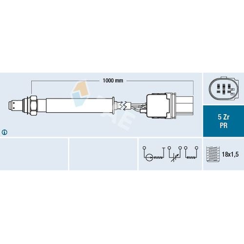 LAMBDASONDE FAE 75114 - VOR KATALYSATOR FÜR BMW 7ER F01 F02 F03 F04