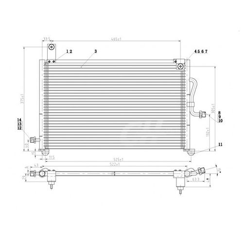 KLIMAKONDENSATOR HART 606 064 FÜR DAEWOO MATIZ M100 M150