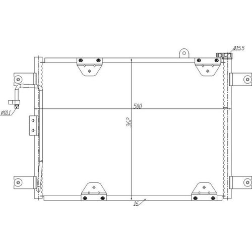 KLIMAKONDENSATOR HART 636 986 FÜR SUZUKI GRAND VITARA 1