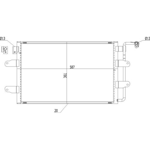 KLIMAKONDENSATOR HART 621 530 FÜR VW NEW BEETLE 1C1 9C1