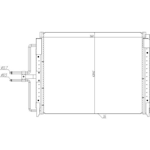 KLIMAKONDENSATOR HART 621 668 FÜR RENAULT LAGUNA I 556 B56