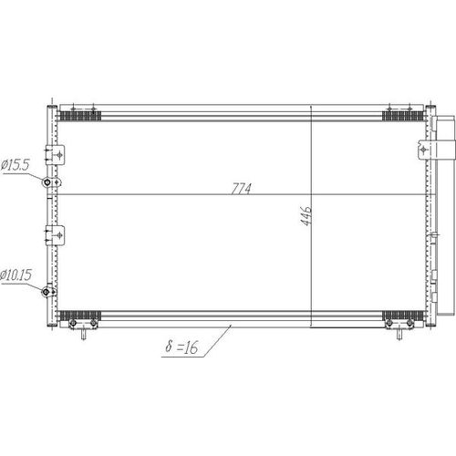 KLIMAKONDENSATOR HART 605 736 FÜR TOYOTA PREVIA R3