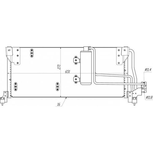 KLIMAKONDENSATOR HART 636 959 FÜR OPEL TIGRA 95