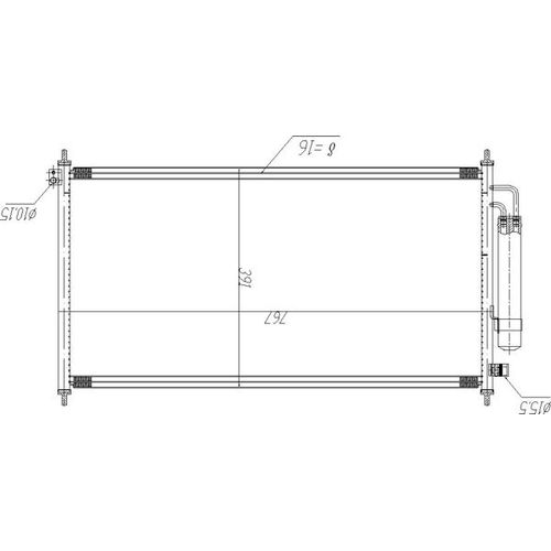 KLIMAKONDENSATOR HART 621 610 FÜR HONDA FR-V BE