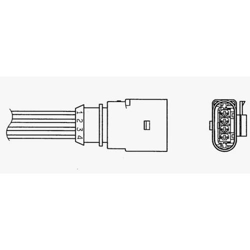 LAMBDASONDE NGK 96346 - ZYLINDER 4-6 FÜR AUDI A6 4G