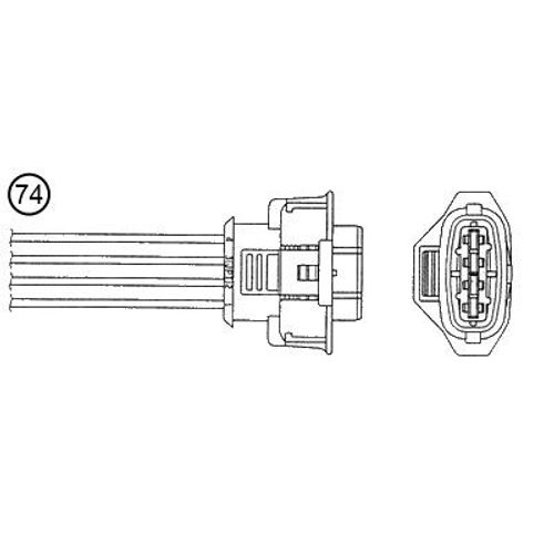 LAMBDASONDE NGK 0055 - VOR KATALYSATOR FÜR FIAT CROMA 194