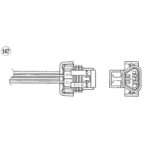 LAMBDASONDE NGK 96012 - NACH KATALYSATOR FÜR CHEVROLET CAPTIVA C100 C140